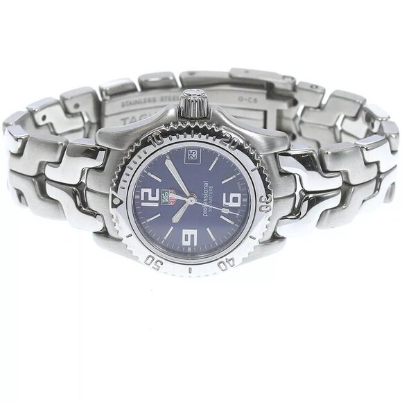 TAG HEUER Link WT1413 Date Navy Dial Quartz Ladies Watch - Picture 1 of 12